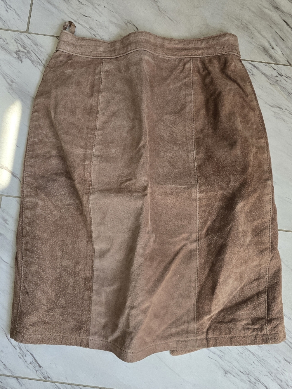 Vintage Global Identity 100% Leather Mini Skirt – Tan | Size 5/6